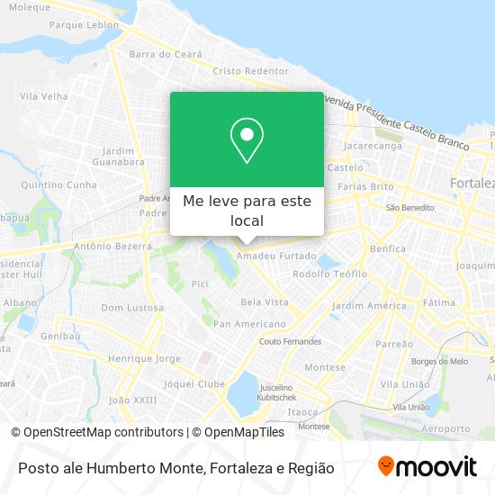 Posto ale Humberto Monte mapa