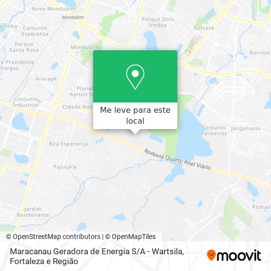 Maracanau Geradora de Energia S / A - Wartsila mapa
