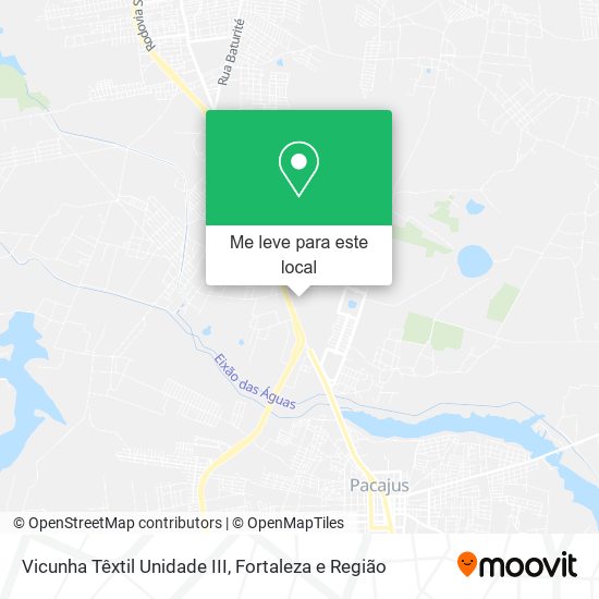 Vicunha Têxtil Unidade III mapa