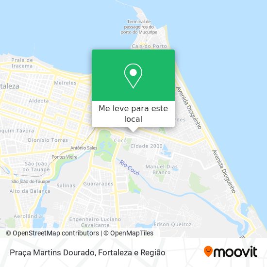 Praça Martins Dourado mapa