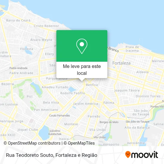 Rua Teodoreto Souto mapa
