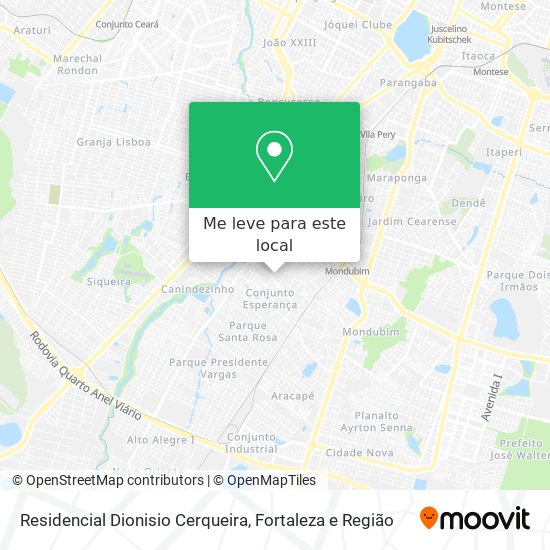 Residencial Dionisio Cerqueira mapa