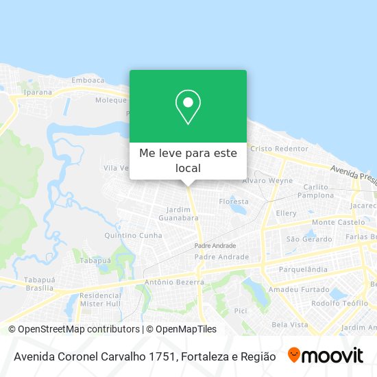 Avenida Coronel Carvalho 1751 mapa