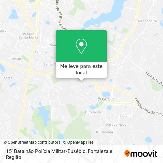 15' Batalhão Polícia Militar / Eusébio mapa