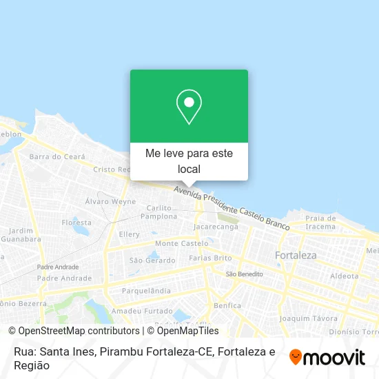 Rua: Santa Ines, Pirambu Fortaleza-CE mapa