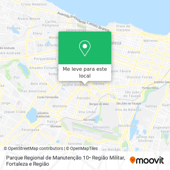 Parque Regional de Manutenção 10• Região Militar mapa