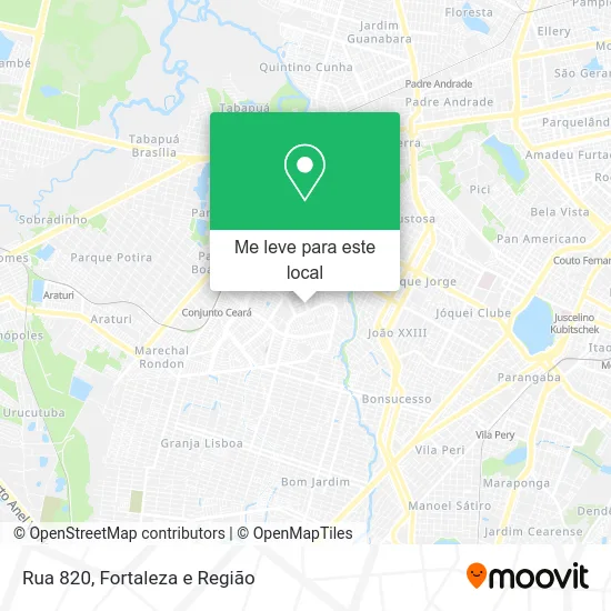 Rua 820 mapa