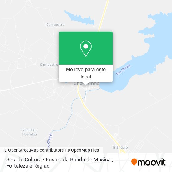 Sec. de Cultura - Ensaio da Banda de Música. mapa