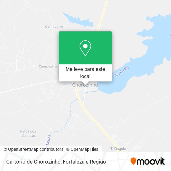 Cartório de Chorozinho mapa