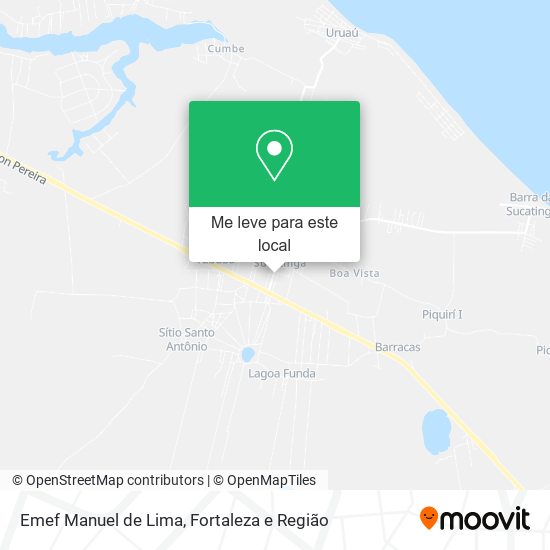 Emef Manuel de Lima mapa