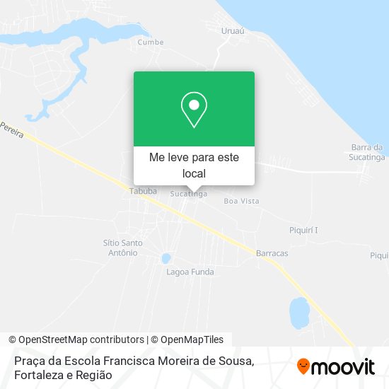 Praça da Escola Francisca Moreira de Sousa mapa
