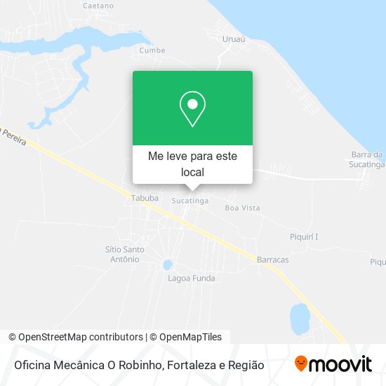 Oficina Mecânica O Robinho mapa