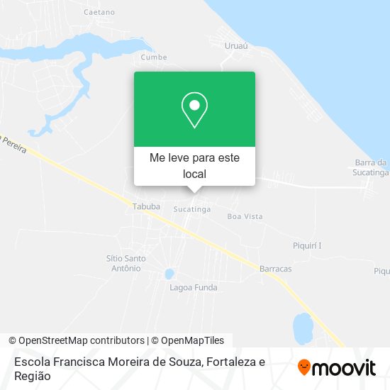 Escola Francisca Moreira de Souza mapa
