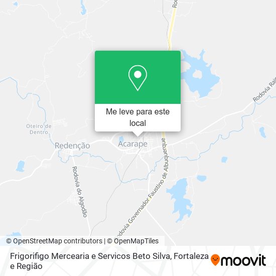 Frigorifigo Mercearia e Servicos Beto Silva mapa