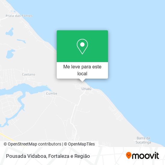Pousada Vidaboa mapa