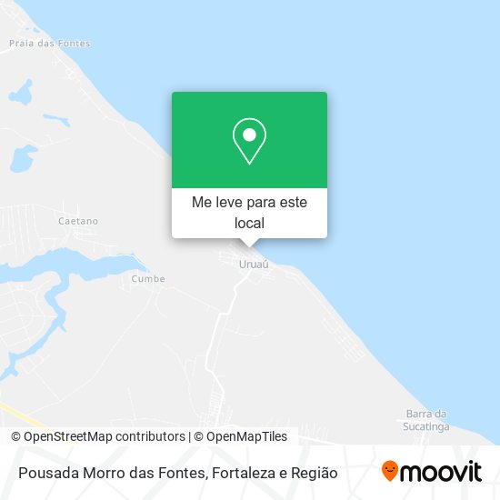 Pousada Morro das Fontes mapa