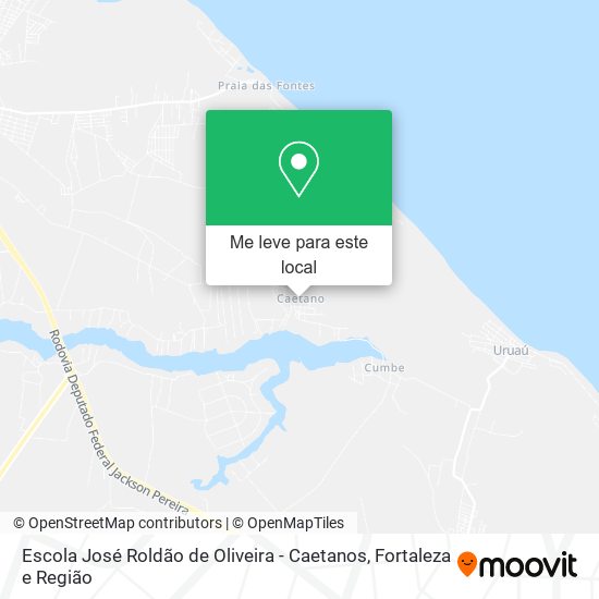 Escola José Roldão de Oliveira - Caetanos mapa