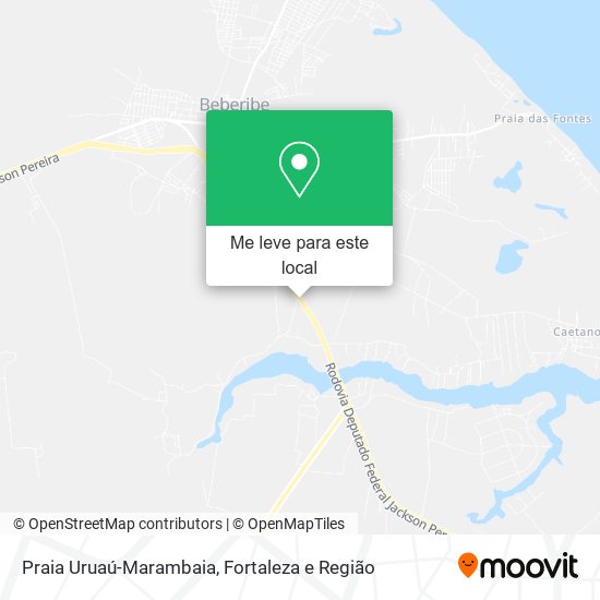 Praia Uruaú-Marambaia mapa