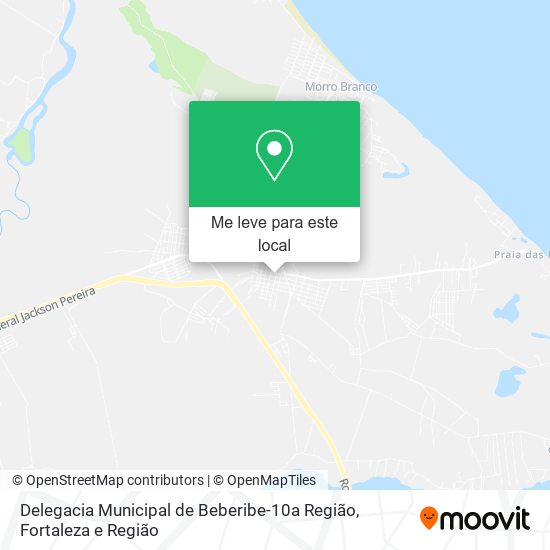 Delegacia Municipal de Beberibe-10a Região mapa