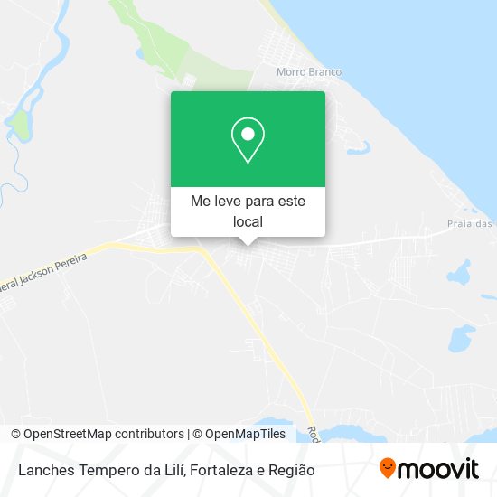 Lanches Tempero da Lilí mapa