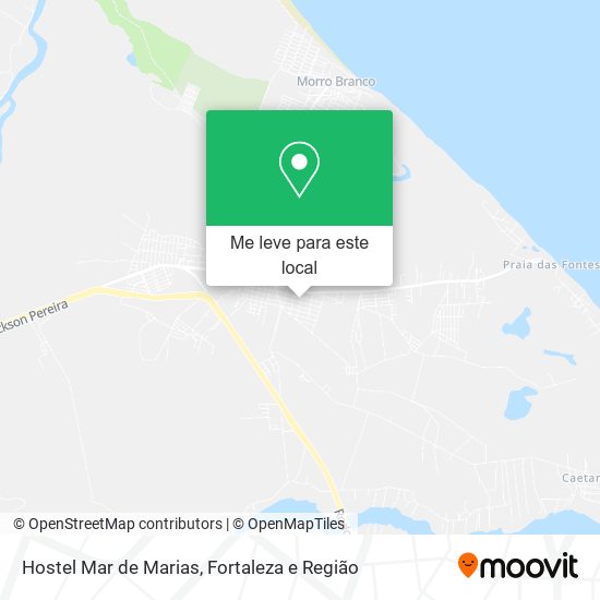Hostel Mar de Marias mapa