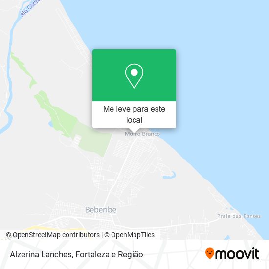 Alzerina Lanches mapa