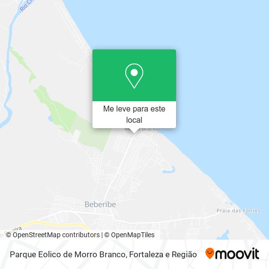 Parque Eolico de Morro Branco mapa