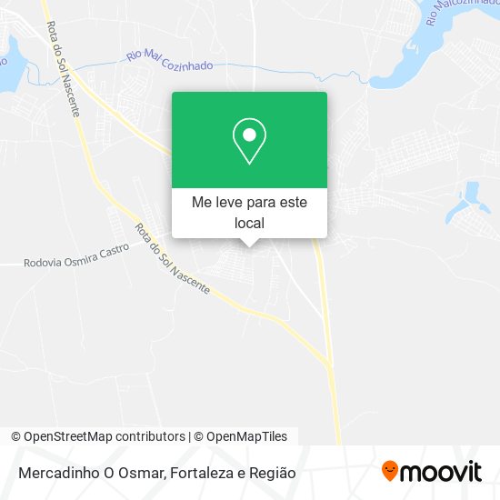 Mercadinho O Osmar mapa