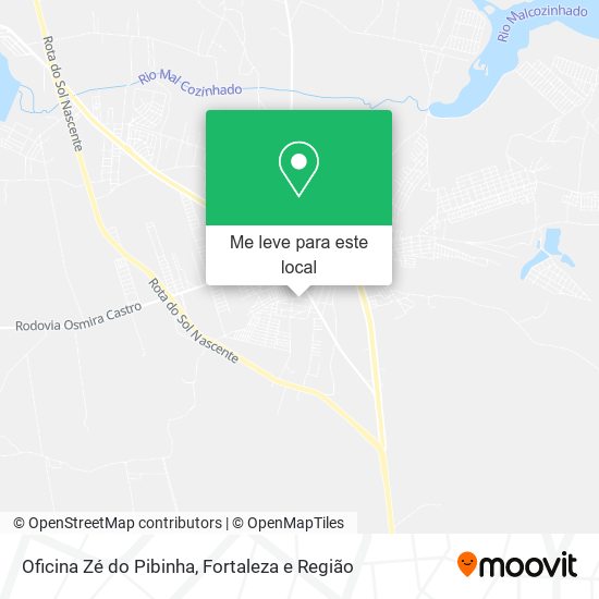 Oficina Zé do Pibinha mapa