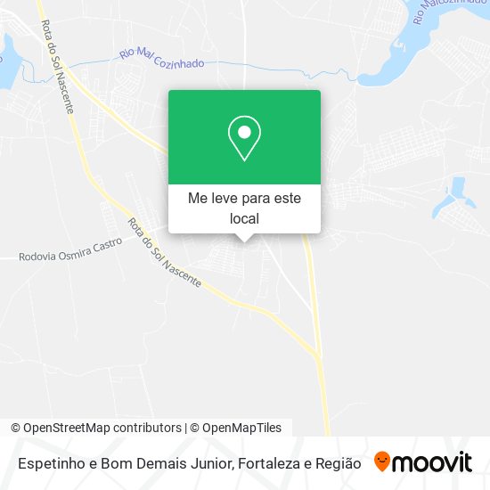 Espetinho e Bom Demais Junior mapa