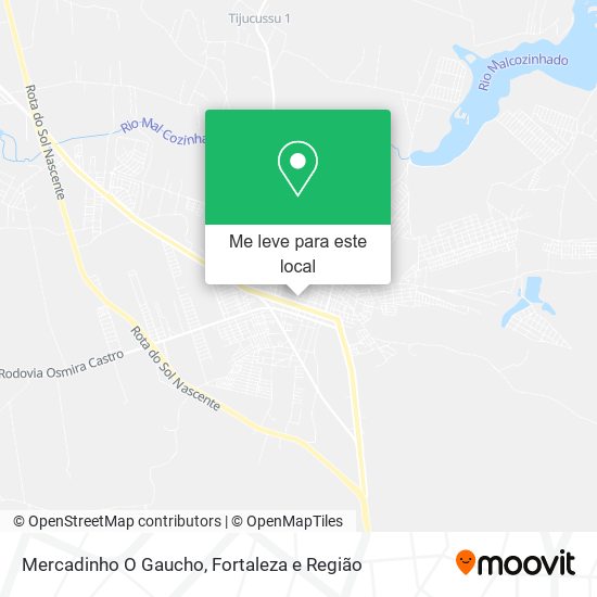 Mercadinho O Gaucho mapa
