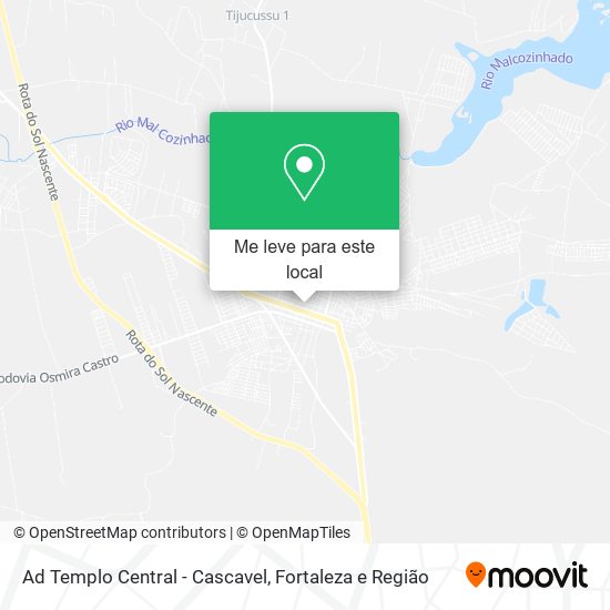 Ad Templo Central - Cascavel mapa