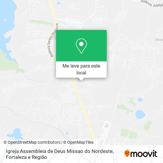 Igreja Assembleia de Deus Missao do Nordeste mapa