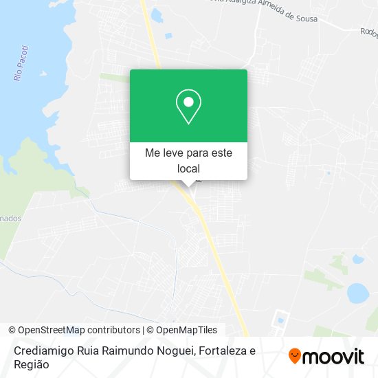 Crediamigo Ruia Raimundo Noguei mapa