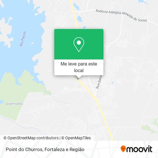 Point do Churros mapa