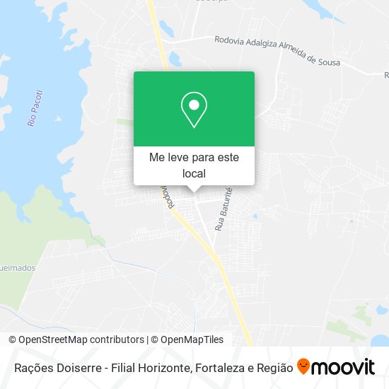 Rações Doiserre - Filial Horizonte mapa