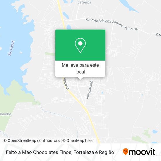 Feito a Mao Chocolates Finos mapa