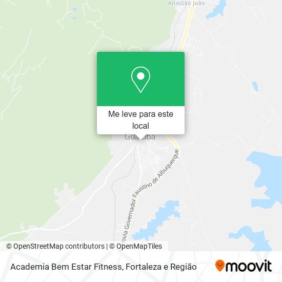 Academia Bem Estar Fitness mapa