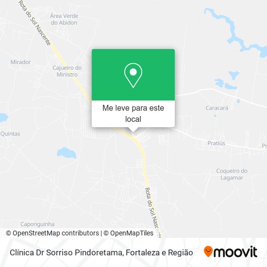 Clínica Dr Sorriso Pindoretama mapa