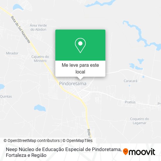 Neep Núcleo de Educação Especial de Pindoretama mapa