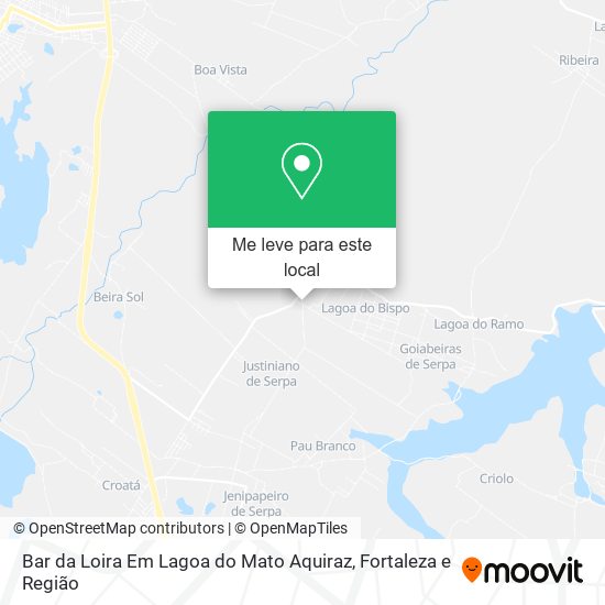 Bar da Loira Em Lagoa do Mato Aquiraz mapa