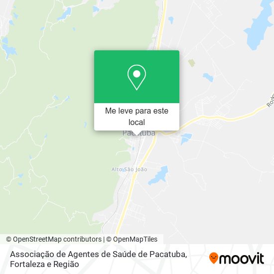 Associação de Agentes de Saúde de Pacatuba mapa