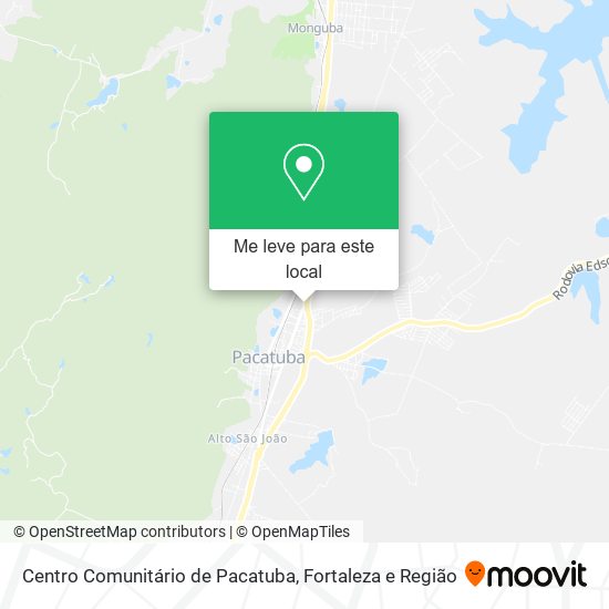 Centro Comunitário de Pacatuba mapa