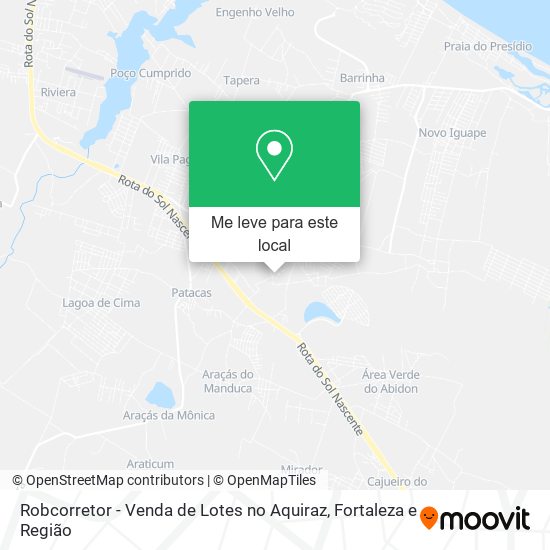 Robcorretor - Venda de Lotes no Aquiraz mapa