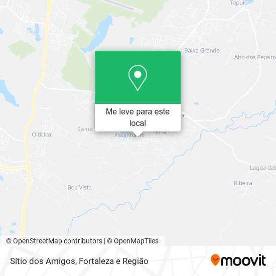 Sítio dos Amigos mapa