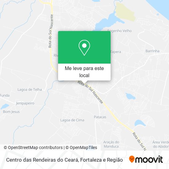 Centro das Rendeiras do Ceará mapa