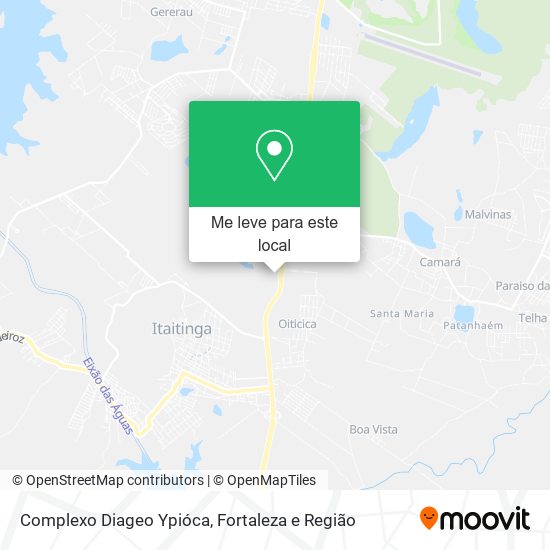 Complexo Diageo Ypióca mapa