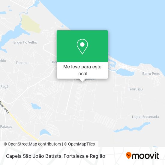 Capela São João Batista mapa