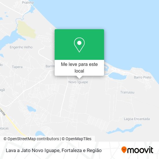 Lava a Jato Novo Iguape mapa