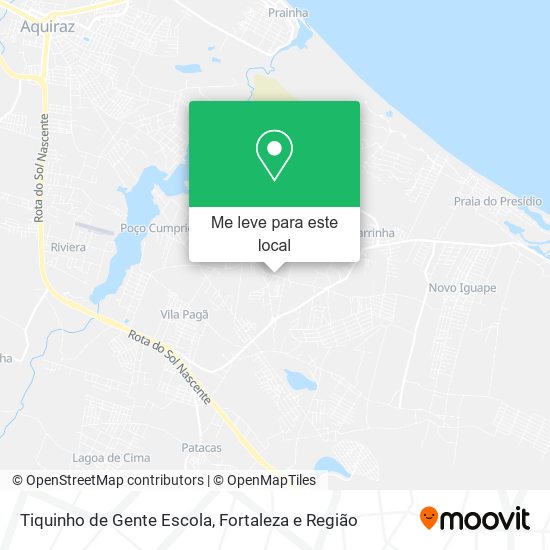 Tiquinho de Gente Escola mapa